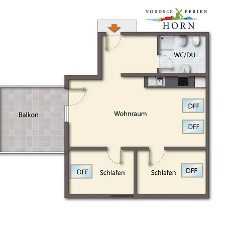 Apartmán Deichbrise Dornumersiel